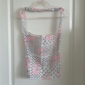 Free People print reusable tote bag